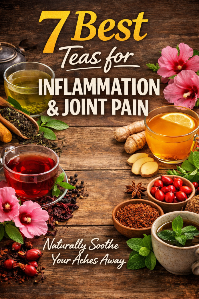 7 teas for inflammation and joint pain. I drink brew