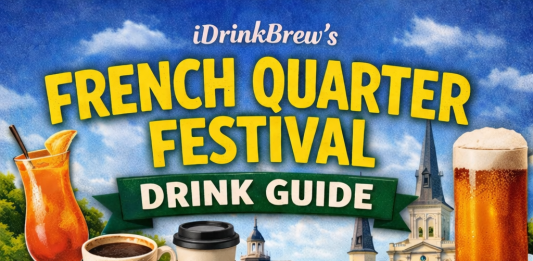 French Quarter Festival Coffee, beer and tea map