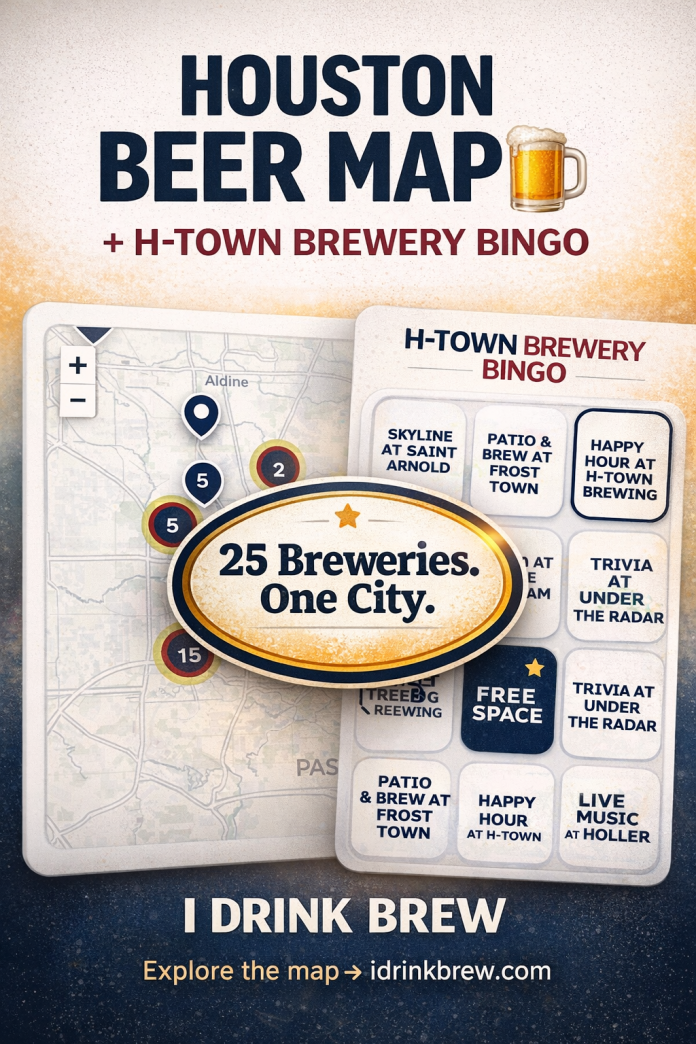 Houston Brewery Bingo Houston Brewery Map